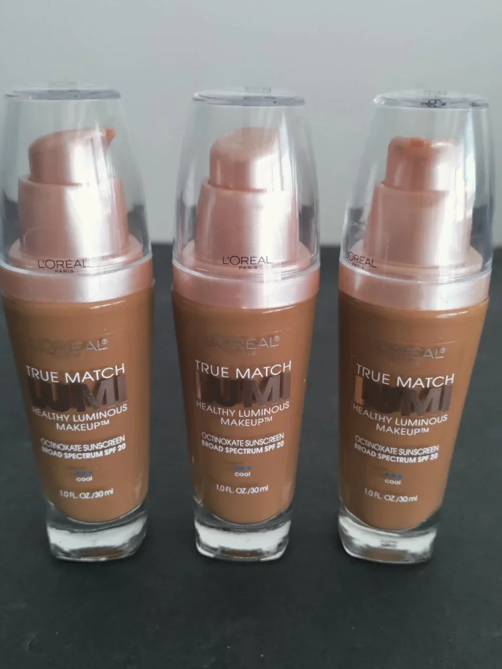 3 LOreal True Match Lumi Healthy Luminous Makeup C6 Cool Soft Sable 1 fl oz